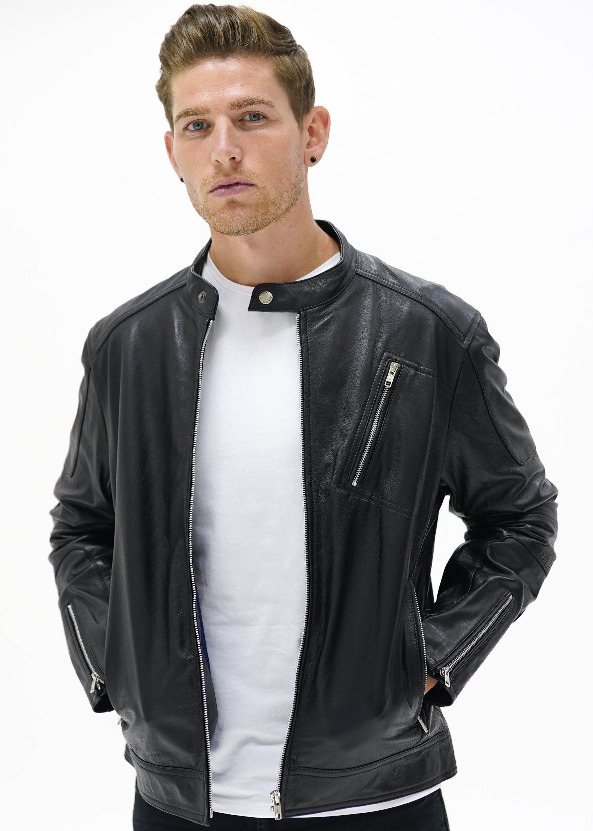 Valiant Racer Jacket - Black - CAMOKAZI