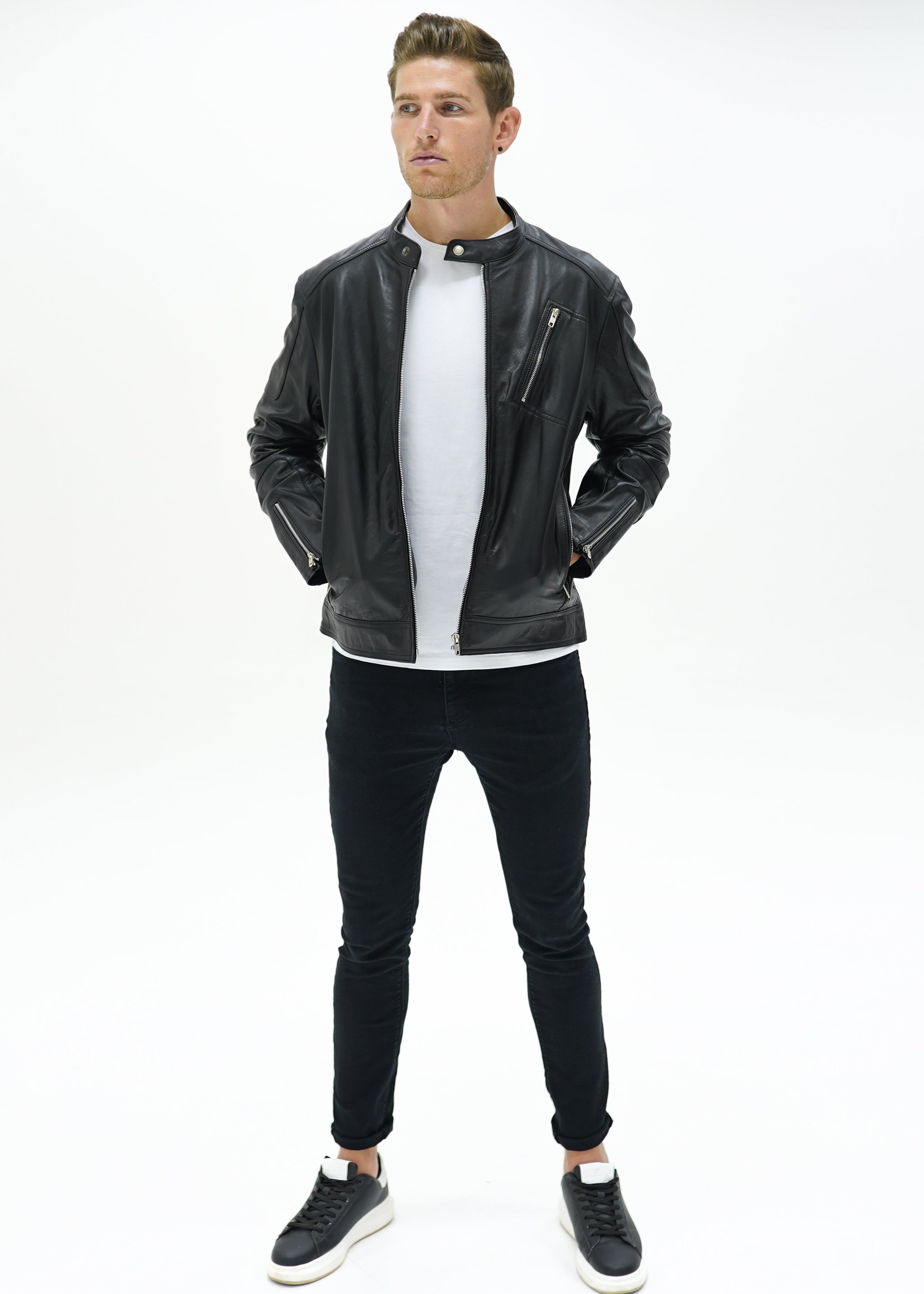 Valiant Racer Jacket - Black - CAMOKAZI