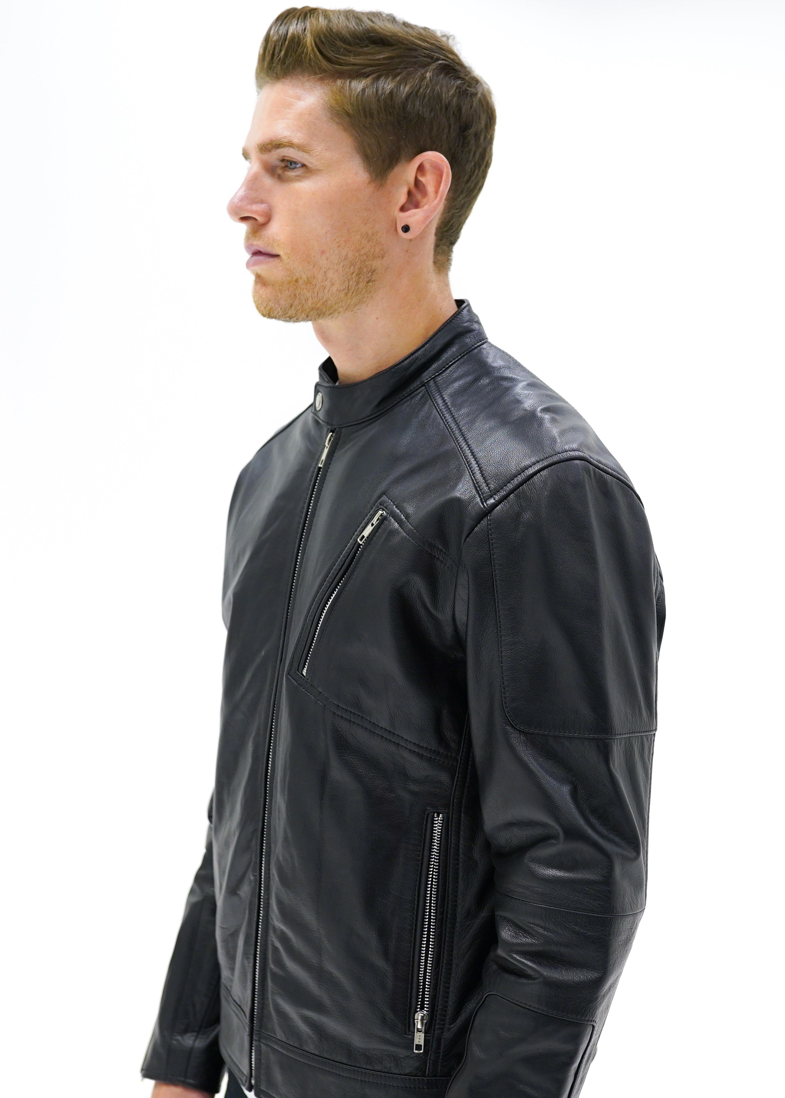 Valiant Racer Jacket - Black - CAMOKAZI