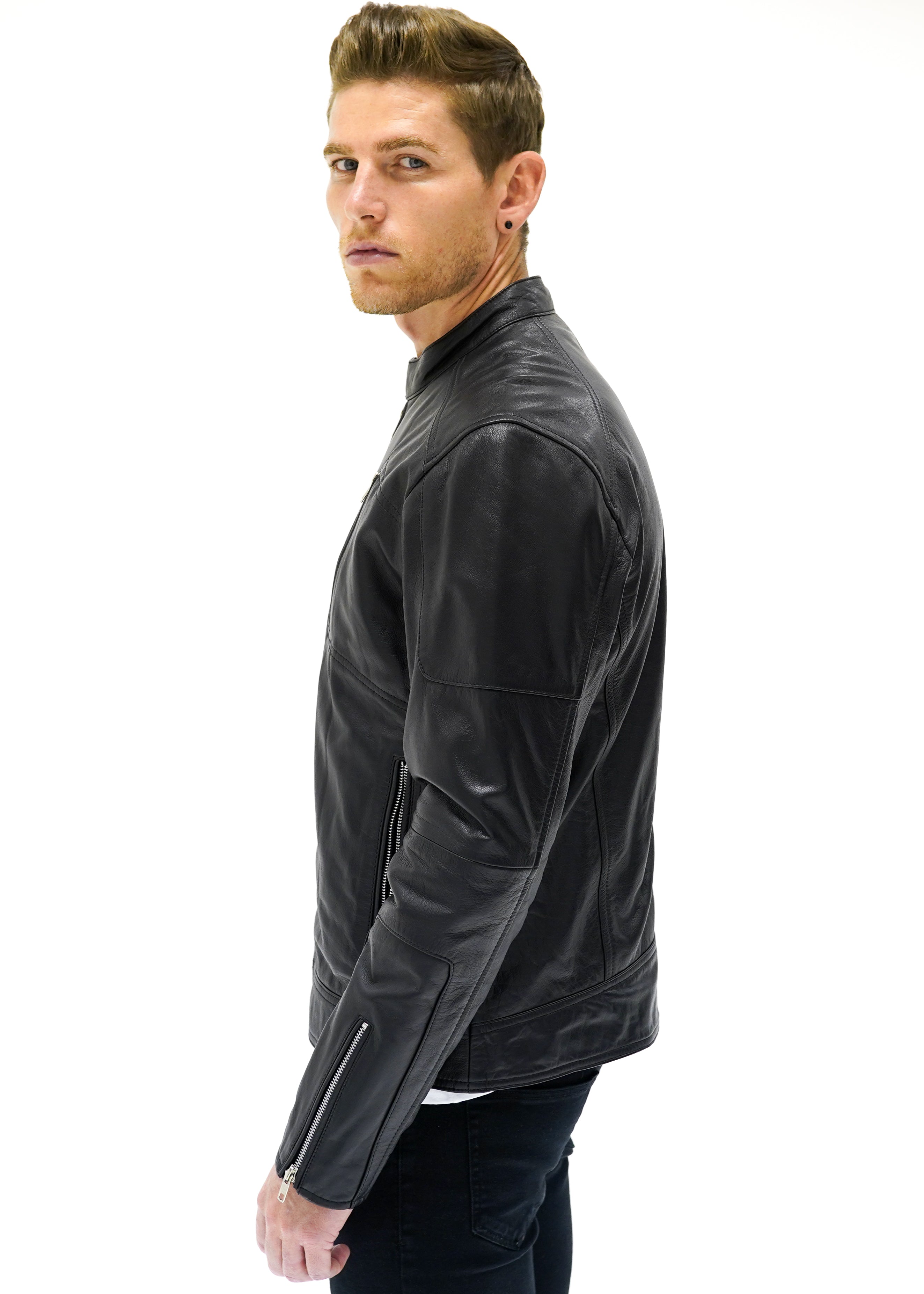 Valiant Racer Jacket - Black - CAMOKAZI