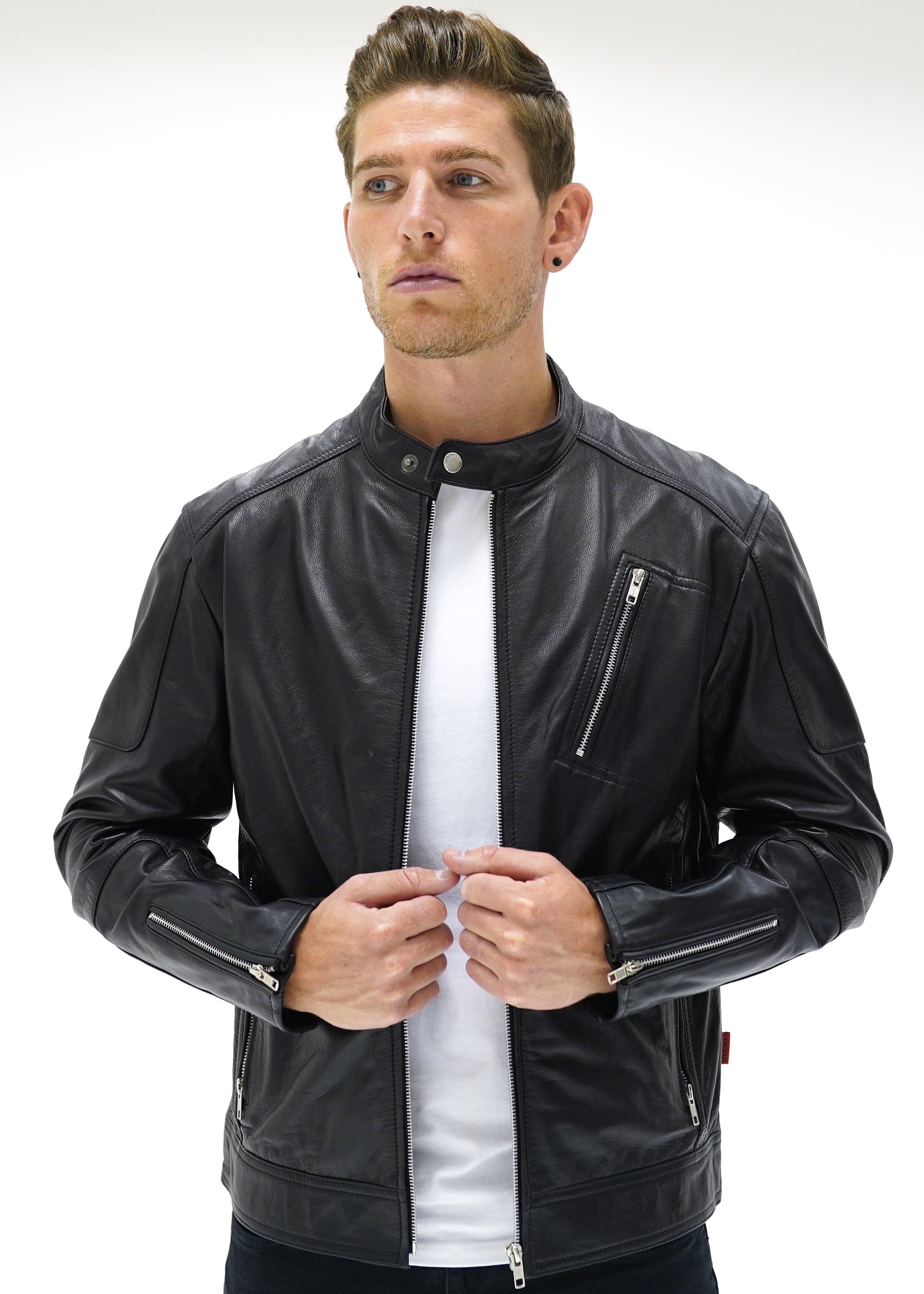 Valiant Racer Jacket - Black - CAMOKAZI