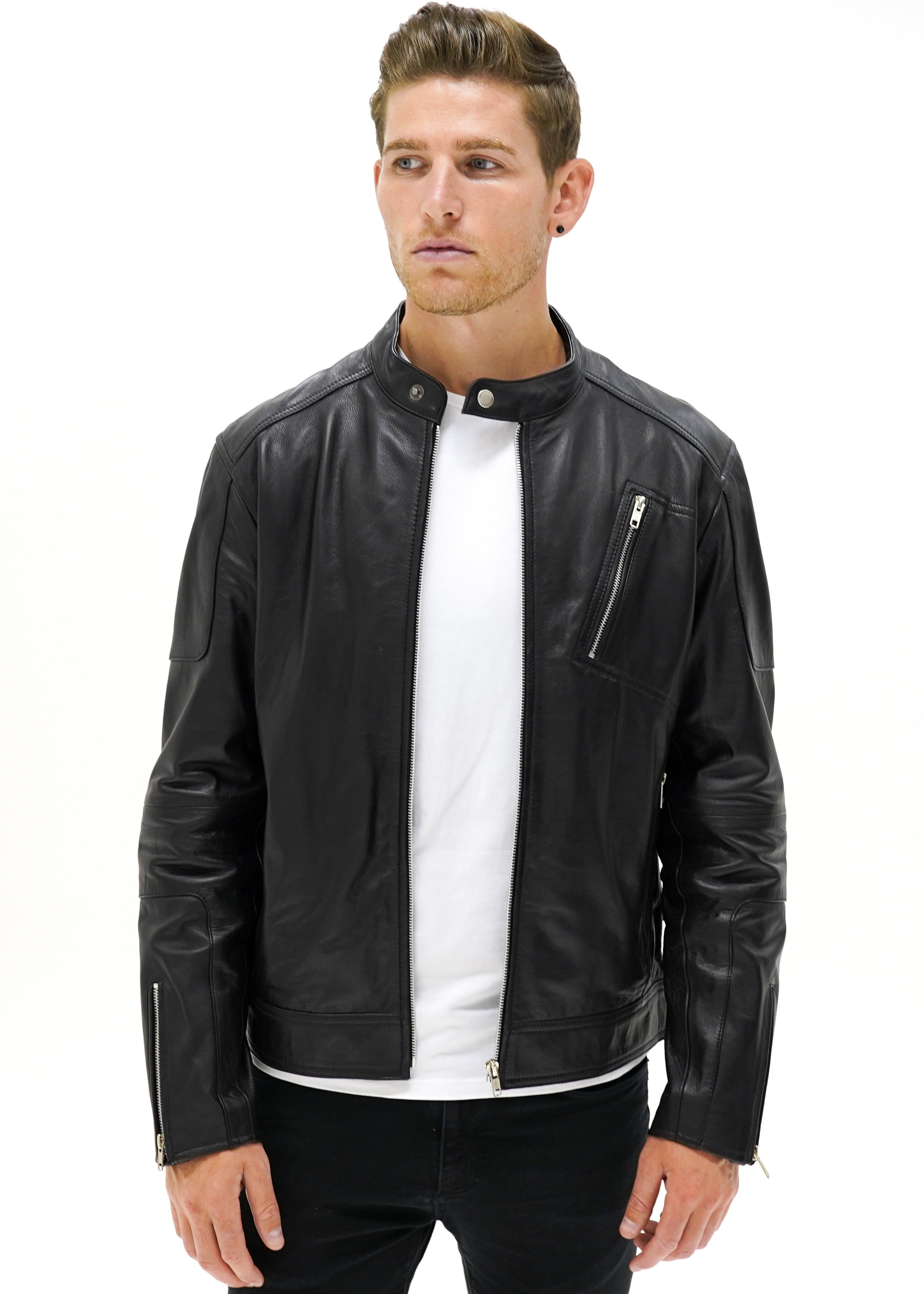 Valiant Racer Jacket - Black - CAMOKAZI