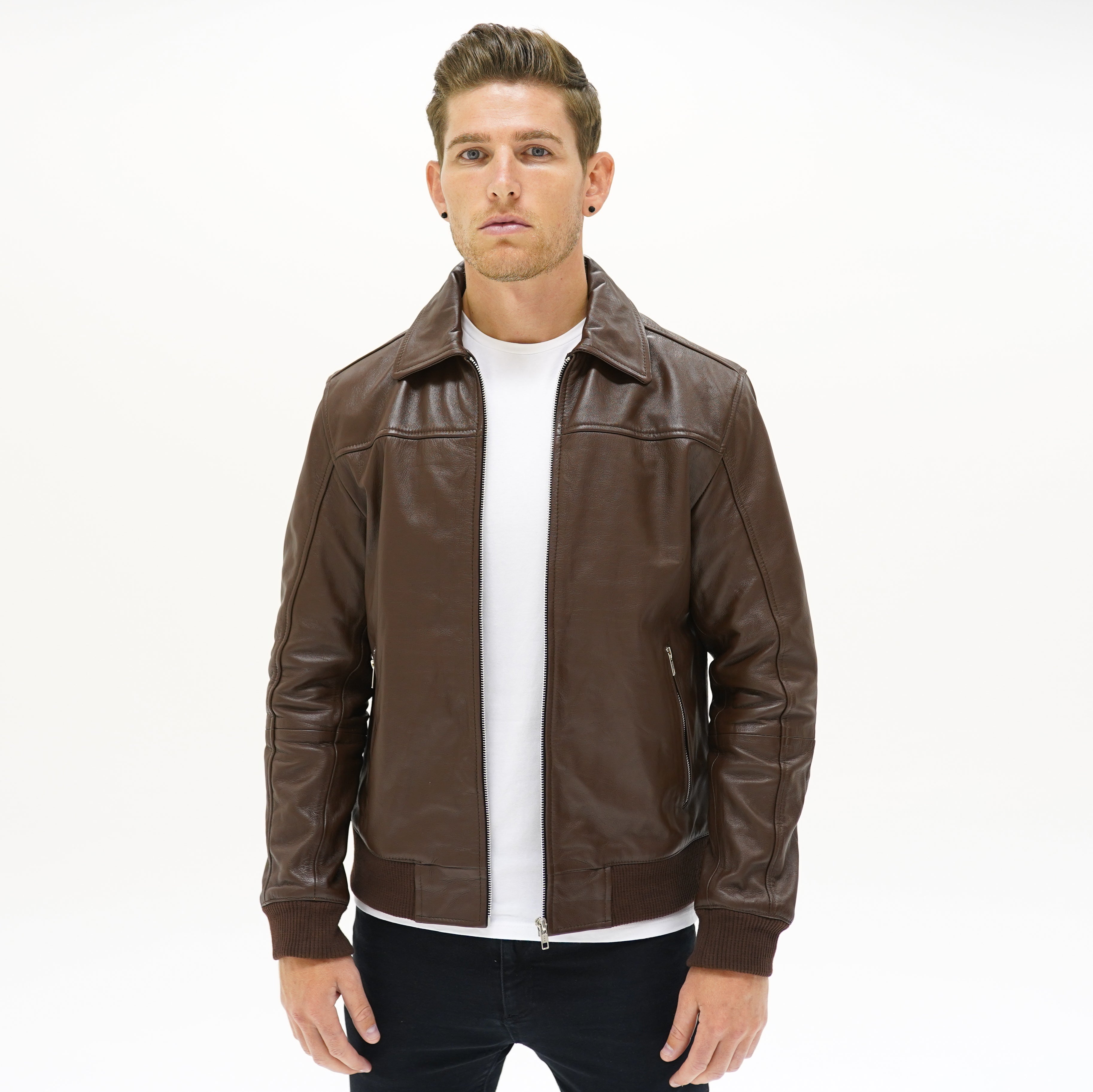 Viceroy Collared Bomber - Brown - CAMOKAZI