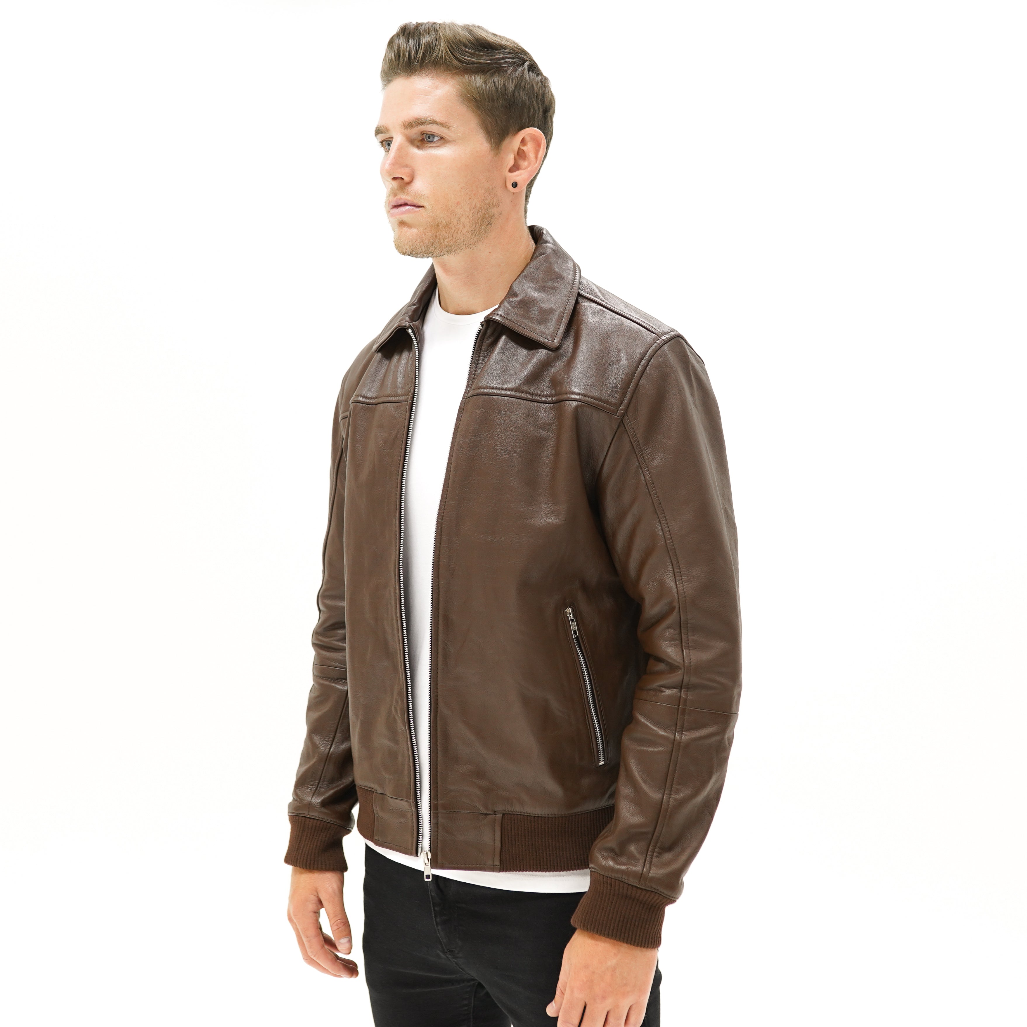 Viceroy Collared Bomber - Brown - CAMOKAZI