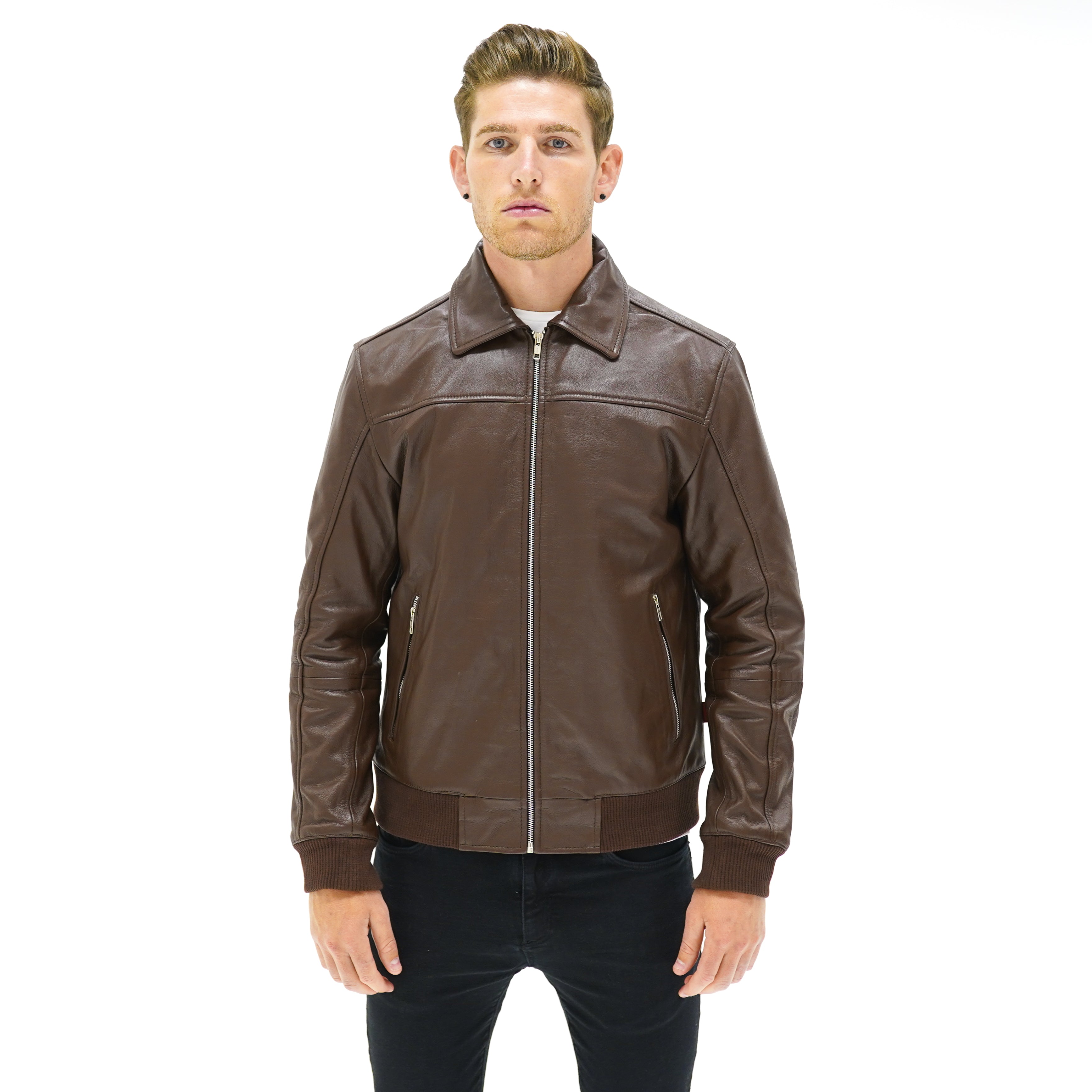 Viceroy Collared Bomber - Brown - CAMOKAZI