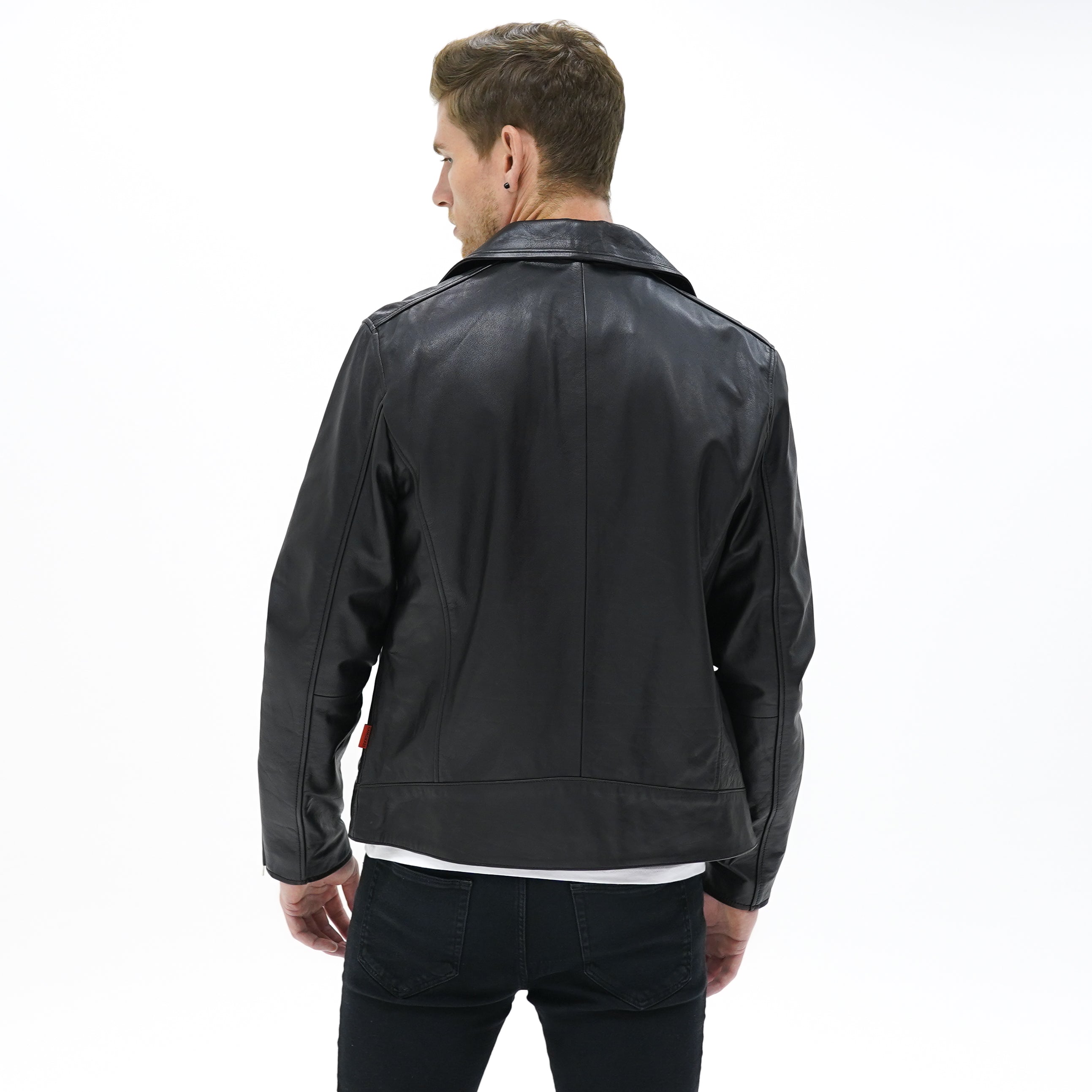 Vantage Biker Jacket - Black - CAMOKAZI