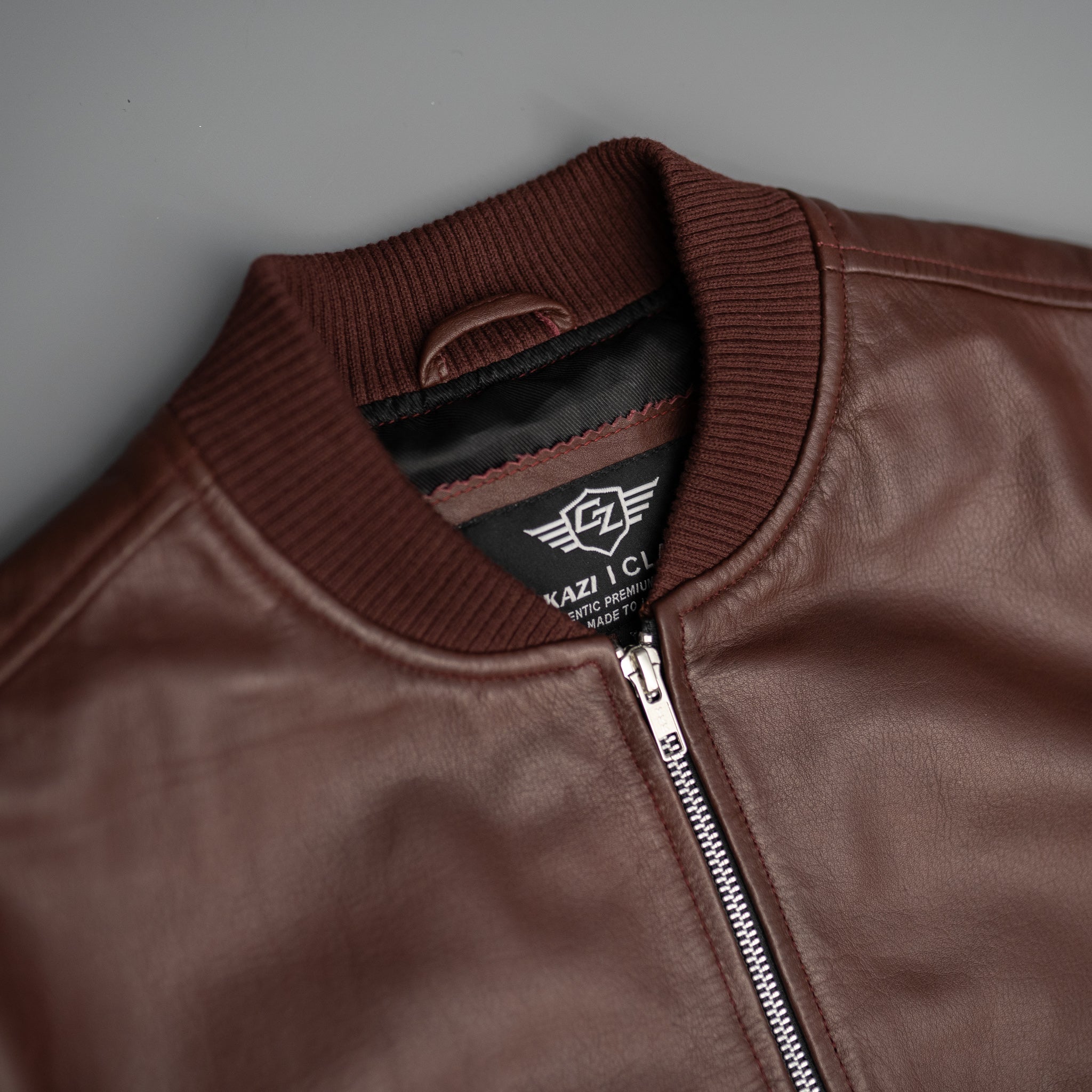 Victory Bomber Jacket - Burgundy - CAMOKAZI