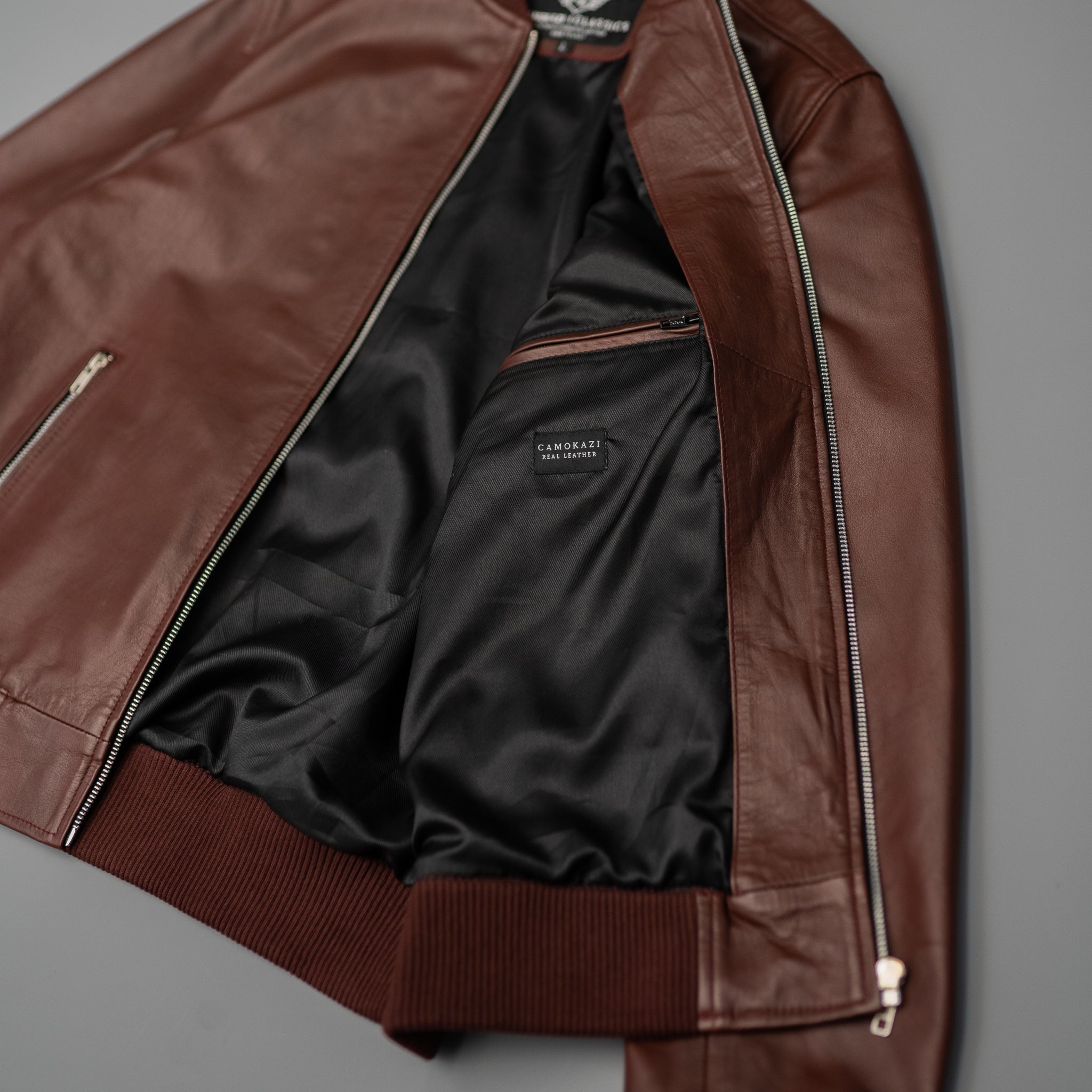 Victory Bomber Jacket - Burgundy - CAMOKAZI