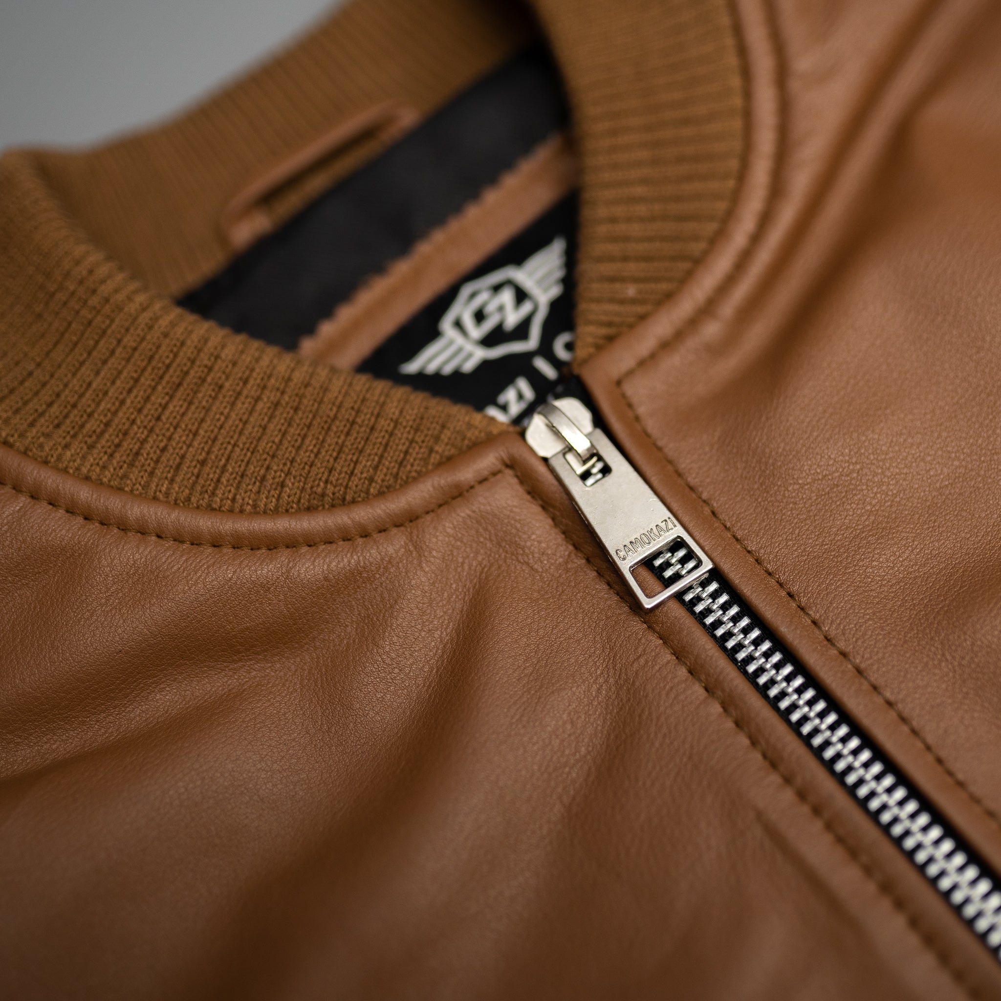 Victory Bomber Jacket - Tan Brown