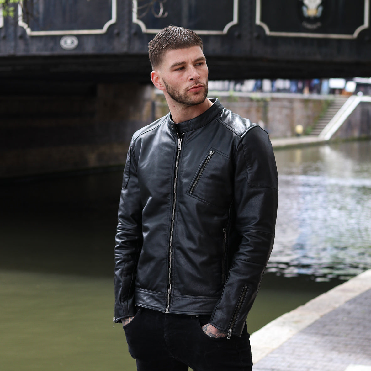 Valiant Racer Jacket - Black - CAMOKAZI