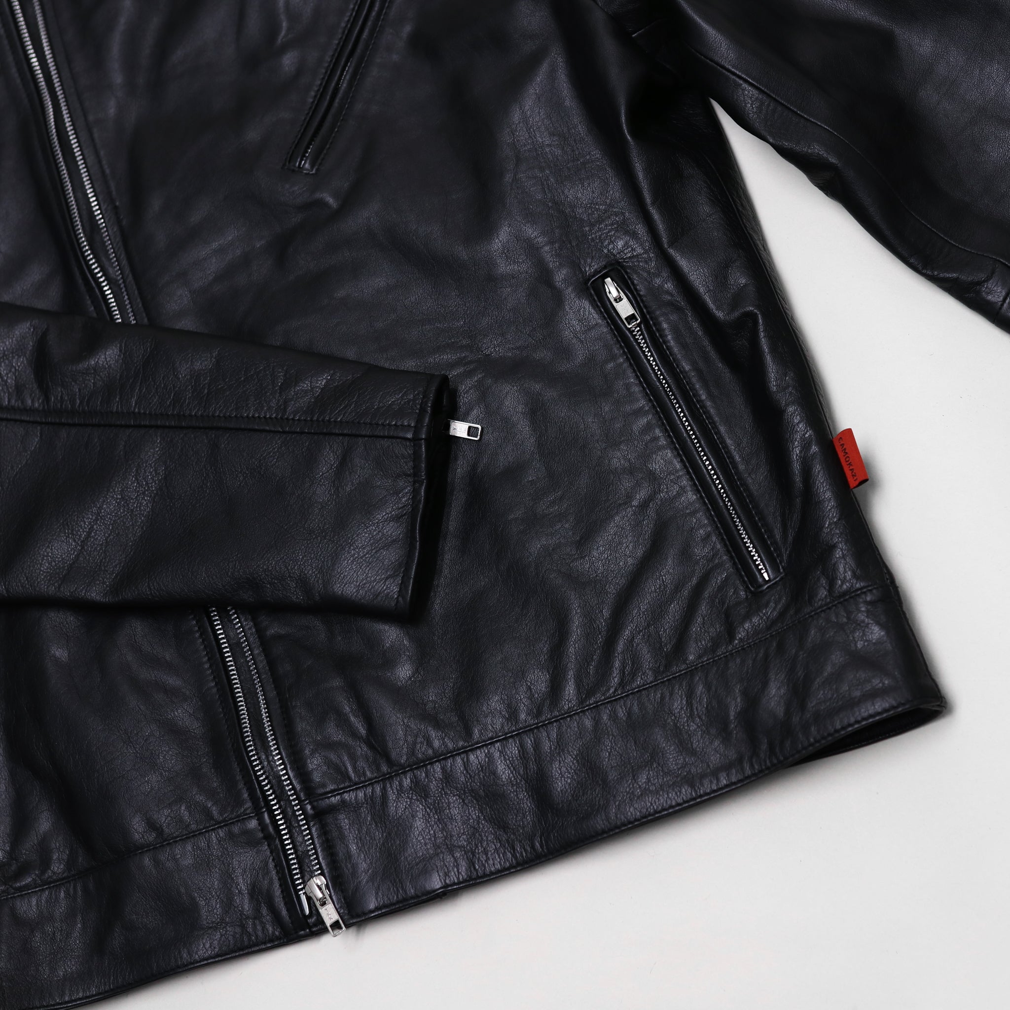 Vantage Biker Jacket - Black - CAMOKAZI