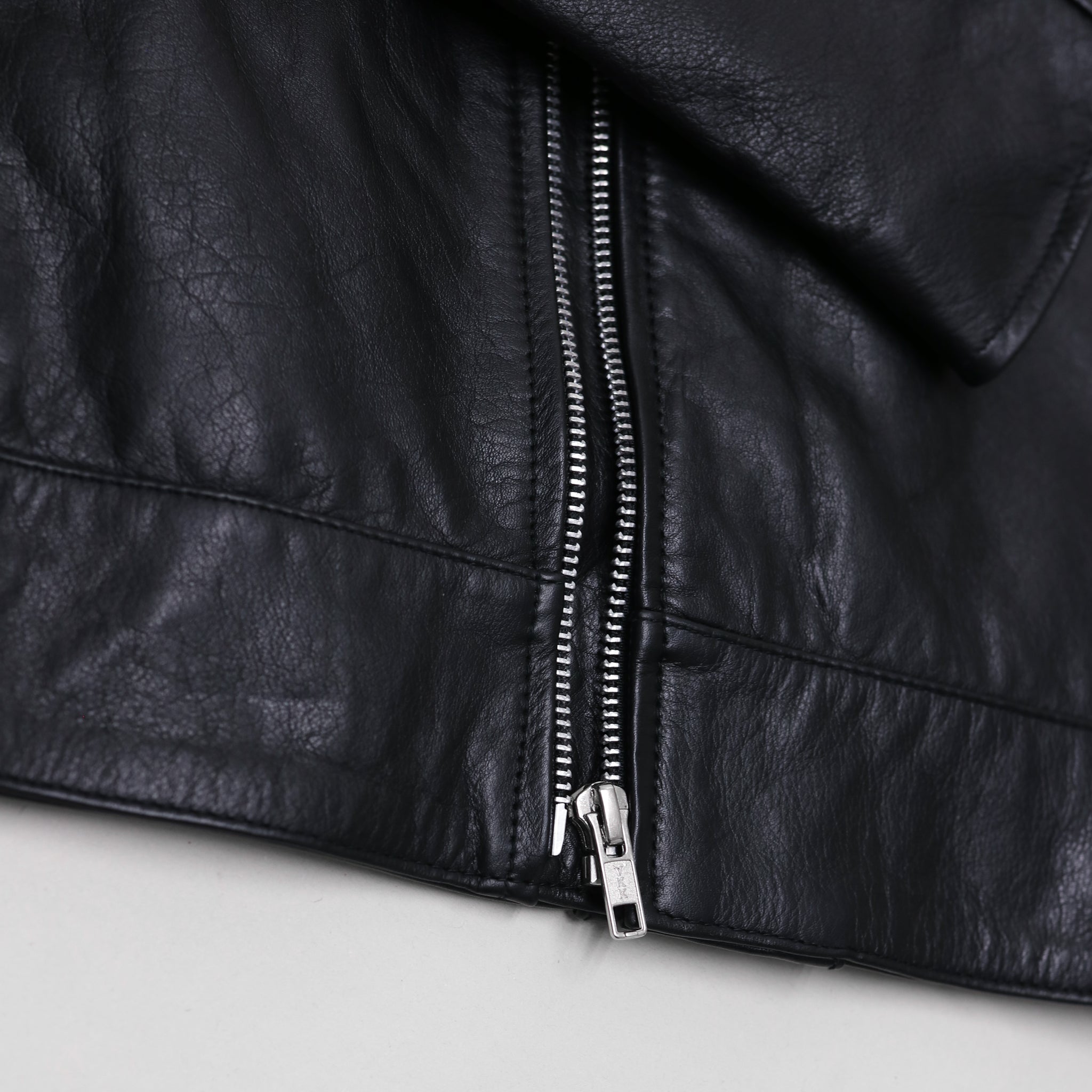 Vantage Biker Jacket - Black - CAMOKAZI