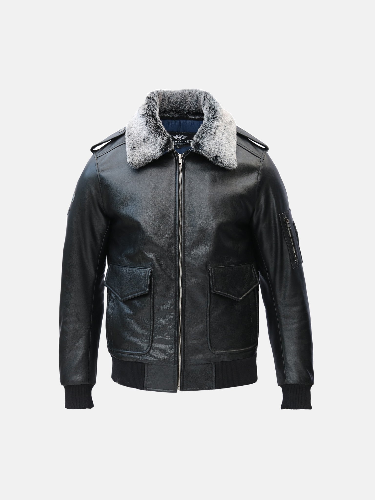 Vulcan Flight Black Aviator Jacket