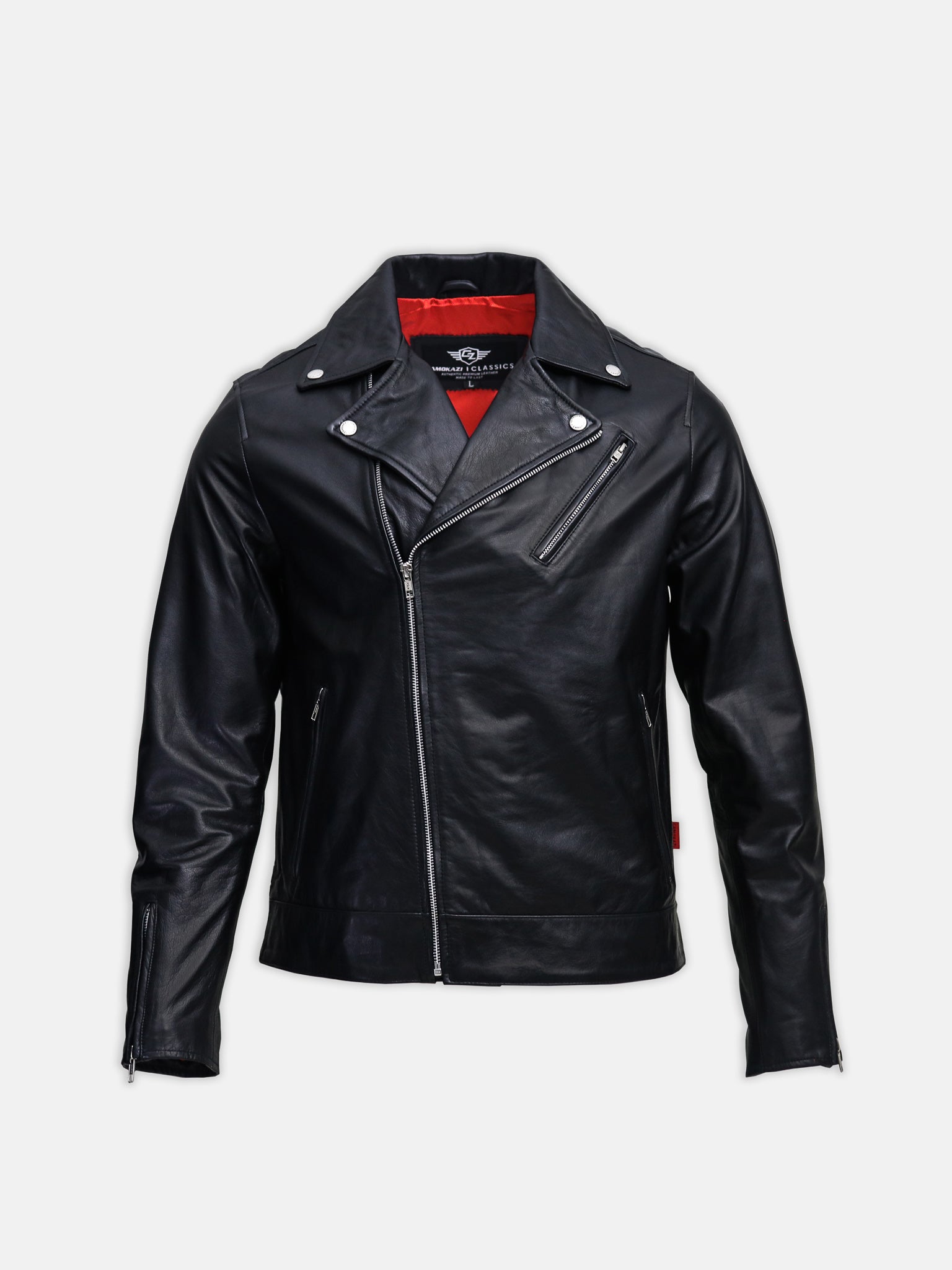 mens leather biker jacket 